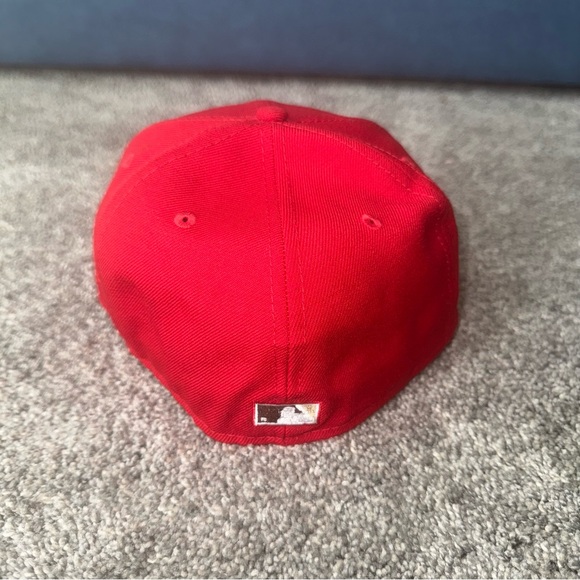 Hat Heaven New Era Houston Astros Fitted Hat Size 7 1/4 Red Gray UV NWOT - Picture 5 of 10